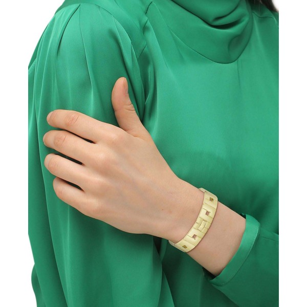 Gold-Tone Stainless Steel Chain Bracelet Gold-Tone Stainless Steel Chain Bracelet
