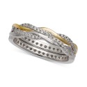 2-Pc. Set Cubic Zirconia Twisted Stack Bands in Sterling Silver & 14k Gold-Plate 2-Pc. Set Cubic Zirconia Twisted Stack Bands in Sterling Silver & 14k Gold-Plate