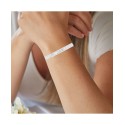 Cubic Zirconia Round and Baguette Bar Adjustable Bracelet in Sterling Silver Cubic Zirconia Round and Baguette Bar Adjustable Bracelet in Sterling Silver