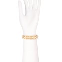Gold-Tone Imitation Pearl Flower Stretch Bracelet Gold-Tone Imitation Pearl Flower Stretch Bracelet