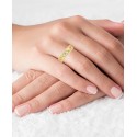 Cubic Zirconia Statement Ring in 14k Gold-Plated Sterling Silver Cubic Zirconia Statement Ring in 14k Gold-Plated Sterling Silver