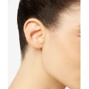 Diamond Small Skinny Hoop Earrings (1/5 ct. t.w.) in 14k Rose Gold-Plated Sterling Silver, 0.75 Diamond Small Skinny Hoop Earrings (1/5 ct. t.w.) in 14k Rose Gold-Plated Sterling Silver, 0.75