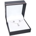 2-Pc. Set Cubic Zirconia Love Knot Pendant Necklace & Matching Stud Earrings in Sterling Silver 2-Pc. Set Cubic Zirconia Love Knot Pendant Necklace & Matching Stud Earrings in Sterling Silver
