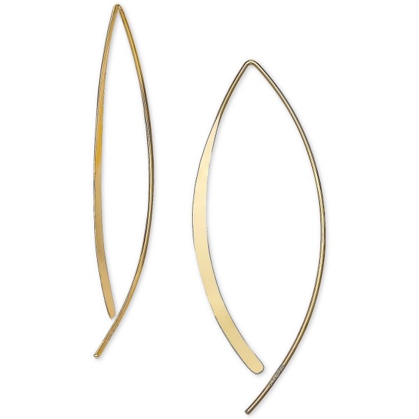 Polished Threader Earrings in 18k Gold-Plated Sterling Silver Polished Threader Earrings in 18k Gold-Plated Sterling Silver