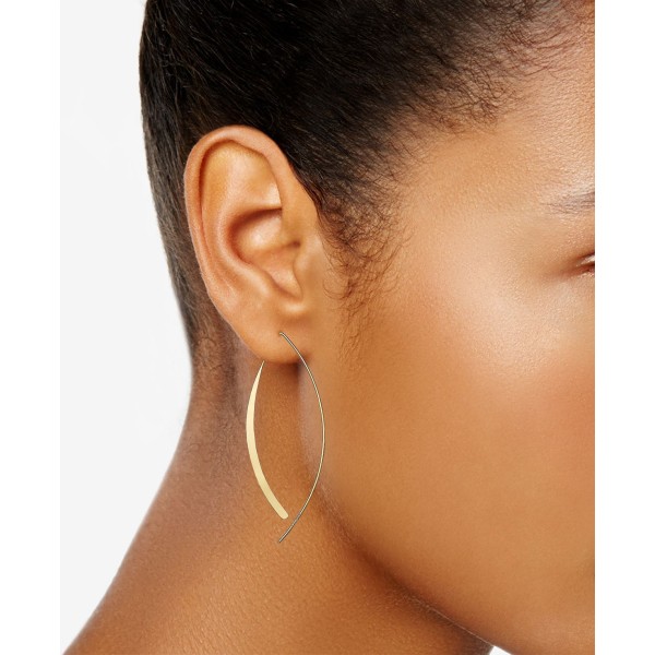 Polished Threader Earrings in 18k Gold-Plated Sterling Silver Polished Threader Earrings in 18k Gold-Plated Sterling Silver