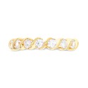 Cubic Zirconia Seven Stone S-Curve Ring in 14k Gold-Plated Sterling Silver Cubic Zirconia Seven Stone S-Curve Ring in 14k Gold-Plated Sterling Silver