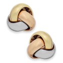 Tri-Tone Love Knot Stud Earrings in 14k Gold Tri-Tone Love Knot Stud Earrings in 14k Gold