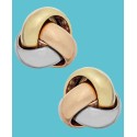 Tri-Tone Love Knot Stud Earrings in 14k Gold Tri-Tone Love Knot Stud Earrings in 14k Gold