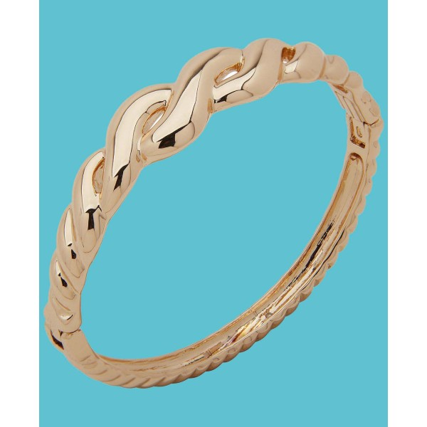 Women's Boxed Gold-Tone Twisted Oval Bangle Bracelet Women's Boxed Gold-Tone Twisted Oval Bangle Bracelet
