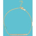 Cubic Zirconia Linear Cluster & Link Bracelet in 18k Gold-Plated Sterling Silver Cubic Zirconia Linear Cluster & Link Bracelet in 18k Gold-Plated Sterling Silver