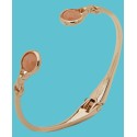 Gold-Tone Light Stone Hinge Bracelet Gold-Tone Light Stone Hinge Bracelet