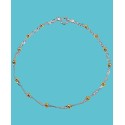 Beaded Chain Bracelet in Sterling Silver & 18k Gold-Plate Beaded Chain Bracelet in Sterling Silver & 18k Gold-Plate