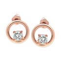 Cubic Zirconia Circle Stud Earrings Cubic Zirconia Circle Stud Earrings