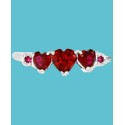 Ruby Heart Graduated Ring (1-3/8 ct. t.w.) in Sterling Silver Ruby Heart Graduated Ring (1-3/8 ct. t.w.) in Sterling Silver