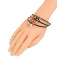 Gold-Tone 3-Pc. Set Garland Charm Glitter Bangle Bracelets Gold-Tone 3-Pc. Set Garland Charm Glitter Bangle Bracelets