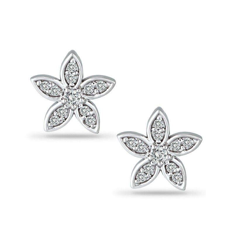 Cubic Zirconia Star Flower Stud Earrings in Sterling Silver Cubic Zirconia Star Flower Stud Earrings in Sterling Silver Cubic Zirconia Star Flower Stud Earrings in Sterling Silver Cubic Zirconia Star Flower Stud Earrings in Sterling Silver