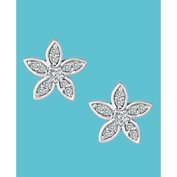 Cubic Zirconia Star Flower Stud Earrings in Sterling Silver Cubic Zirconia Star Flower Stud Earrings in Sterling Silver Cubic Zirconia Star Flower Stud Earrings in Sterling Silver Cubic Zirconia Star Flower Stud Earrings in Sterling Silver