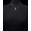 Gold-Tone Pavé & Imitation Pearl Angel Pendant Necklace & Stud Earrings Set Gold-Tone Pavé & Imitation Pearl Angel Pendant Necklace & Stud Earrings Set