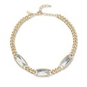 Crystal Stone Chain Frontal Necklace, 17 Crystal Stone Chain Frontal Necklace, 17