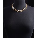 Crystal Stone Chain Frontal Necklace, 17 Crystal Stone Chain Frontal Necklace, 17