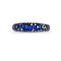 Created Spinel and Cubic Zirconia Pave Fashion Ring (1 3/4 ct. t.w. and 3/4 ct. t.w.) in 14 Karat Rose Gold Over Sterling Silver Created Spinel and Cubic Zirconia Pave Fashion Ring (1 3/4 ct. t.w. and 3/4 ct. t.w.) in 14 Karat Rose Gold Over Sterling Silver