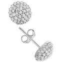 Diamond Pavé Stud Earrings (1/4 ct. t.w.) in Sterling Silver Diamond Pavé Stud Earrings (1/4 ct. t.w.) in Sterling Silver