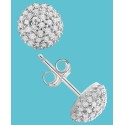 Diamond Pavé Stud Earrings (1/4 ct. t.w.) in Sterling Silver Diamond Pavé Stud Earrings (1/4 ct. t.w.) in Sterling Silver