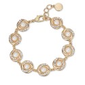Gold-Tone Pavé & Imitation Pearl Bracelet Gold-Tone Pavé & Imitation Pearl Bracelet
