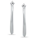 Graduated Hoop Earrings in Sterling Silver Graduated Hoop Earrings in Sterling Silver