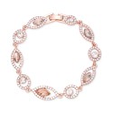 Rose Gold-Tone Round & Marquise Crystal Bracelet Rose Gold-Tone Round & Marquise Crystal Bracelet