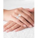 Cubic Zirconia and Pear in Sterling Silver and 14K Gold Over Sterling Silver Fashion Ring Cubic Zirconia and Pear in Sterling Silver and 14K Gold Over Sterling Silver Fashion Ring
