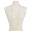 Crystal & Imitation Pearl Strand Necklace, 42 Crystal & Imitation Pearl Strand Necklace, 42