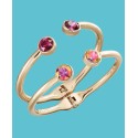 Gold-Tone 2-Pc. Set Color Stone Cuff Bracelet Gold-Tone 2-Pc. Set Color Stone Cuff Bracelet